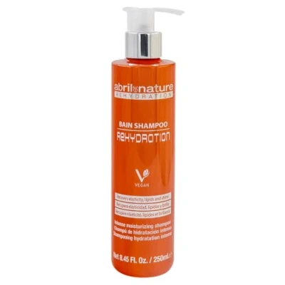 Abbildung von abril et nature Rehydration Shampoo für maximale Feuchtigkeit bei trockenem Haar Stellt natürliche Lipide und gesundes Aussehen wieder her Professionelle Friseurbehandlung 250 ml