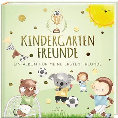 Abbildung von Kindergartenfreunde Fußball: ein Album für meine ersten Freunde (Freundebuch Kindergarten 3 Jahre) PAPERISH®