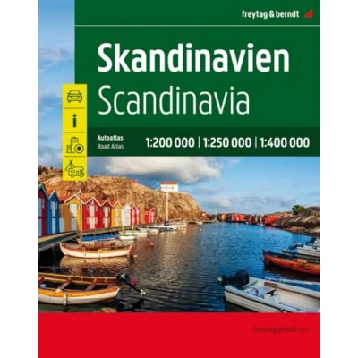 Abbildung von Skandinavien, Autoatlas 1:200.000 1:400.000, freytag &amp; berndt: Spiralbindung, Camping und Stellplätze, Freizeitinfos (freytag berndt Autoatlanten)