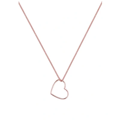 Abbildung von Elli Heart CUT OUT Halskette roségoldcoloured, Damen, Größe: 45, Roségold coloured