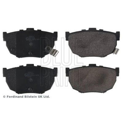 Abbildung von BLUE PRINT ADG04232 Bremsbelagsatz Hinterachse mit akustischer Verschleißwarnung Anti Quietsch Blech HYUNDAI: Matrix, Coupe II, KIA: Cerato Saloon