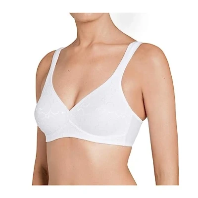 Abbildung von Triumph Damen Bügelloser BH Elegant Cotton N (1LU71), Weiß (White 03), Gr. 90D