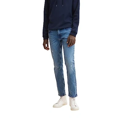 Abbildung von TOM Tailor Denim Piers Jeans Slim Fit, Herren, Größe: 34x32, Destroyed light stone blue den