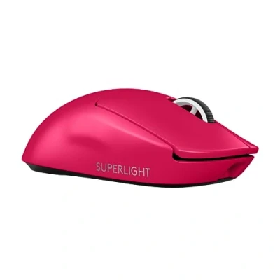 Abbildung von Logitech G PRO X Superlight 2 Lightspeed Kabellose Gaming Maus, Lightweight, LIGHTFORCE Hybrid Schalter, Hero Sensor, 32.00DPI, 5 programmierbare Tasten, USB C Ladung, PC &amp; Mac Magenta