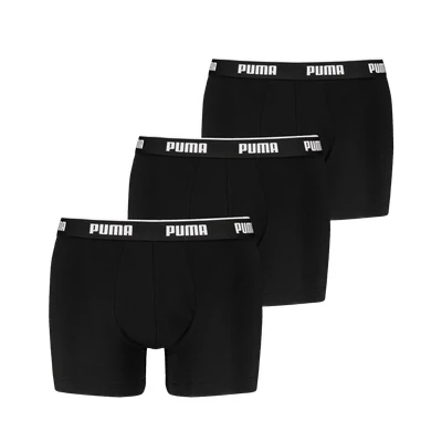 Abbildung von PUMA Boxer Boxershorts Men Herren Everyday Unterhose Unterwäsche 3er Pack, Farbe:Black, Bekleidungsgröße:L