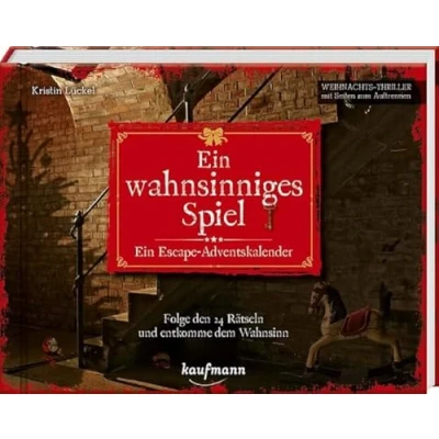 Abbildung von Ein wahnsinniges Spiel Escape Adventskalender: Folge den 24 Rätseln und entkomme dem Wahnsinn (Escape Weihnachts Thriller mit Seiten zum Auftrennen)