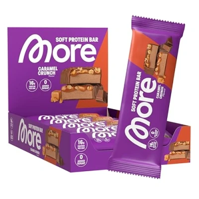 Abbildung von MORE Protein Bar, 10er Box Riegel, 10 x 50 g, Caramel Crunch
