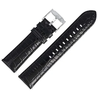 Abbildung von Emporio Armani AR 2411 Uhrenarmband 22 mm Leder Schwarz