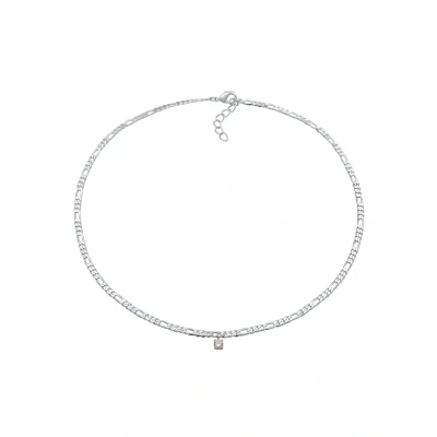 Abbildung von Elli Solitaire Halskette, Damen, Größe: 42, Silber