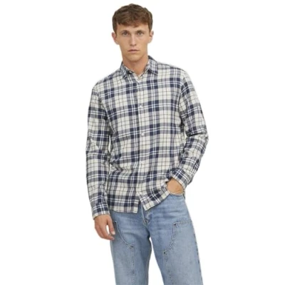 Abbildung von JACK &amp; JONES Herren Jorjoshua Check Shirt Ls Freizeithemd, Big Dipper, L EU
