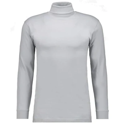 Abbildung von RAGMAN Herren Basic Rollkragenshirt Langarm M, Silber 024