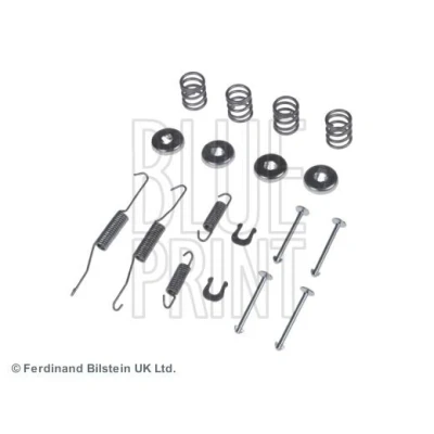 Abbildung von BLUE PRINT ADT341501 Zubehörsatz, Bremsbacken Hinterachse TOYOTA: Celica VII Coupe, Yaris I Hatchback, II Hatchback