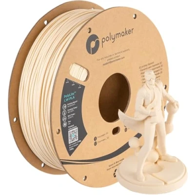 Abbildung von Polymaker PolyLite LW PLA 1.75mm 800g Weiß