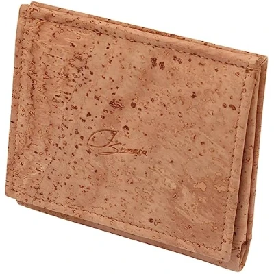 Abbildung von Simaru® Kork Geldbörse Geldbeutel Mini mit RFID Schutz, Portemonnaie für Männer und Frauen,kleine Nachhaltig Vegan (Beige)