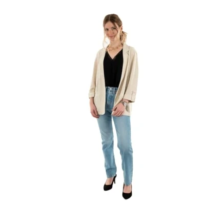 Abbildung von ONLY Onlsiesta OPEN Blazer, Damen, Größe: 42, Moonbeam