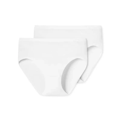 Abbildung von Schiesser Damen Hüftslip 2er Pack Slip, Weiß (100 weiss), 42