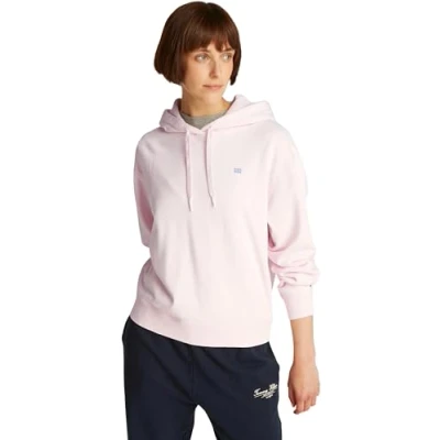 Abbildung von Tommy Hilfiger Contrast FLAG Hoodie Sweatshirt, Damen, Größe: XL, Light pink