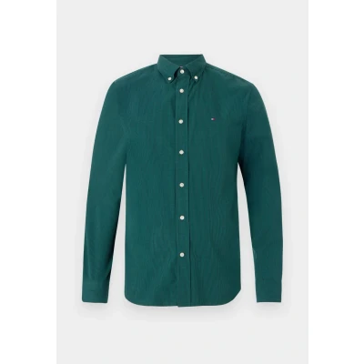 Abbildung von Tommy Hilfiger Micro Gingham Shirt Hemd, Herren, Größe: XS, Ornamental green
