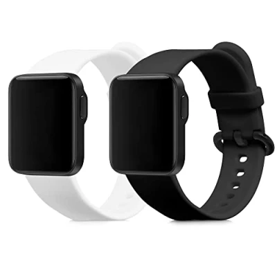 Abbildung von kwmobile 2x Sportarmband kompatibel mit Xiaomi Mi Watch Lite/Redmi Armband Fitnesstracker Band Set aus TPU Silikon