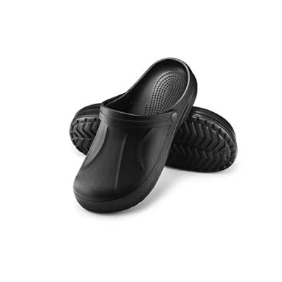 Abbildung von ESTRO Gartenschuhe Herren Clogs Gummi Gartenclogs Männer Hausschuhe Leicht Garten F06 (42, Schwarz)