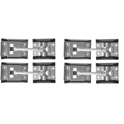 Abbildung von blntackle76 Set 1 4 Türfeststeller mit Halteteil Klappenhalter für Wohnwagen Wohnmobil Anhänger, Boot Eingangstürverschluss RV Türhalter (4 Stück)