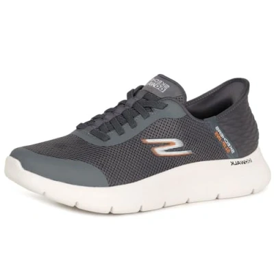Abbildung von Skechers Herren Go Walk Flex Hands Up Sneaker, grau, 42 EU Weit