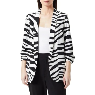 Abbildung von Pieces Pcbosella Printed Blazer, Damen, Größe: Large, Cloud dancer