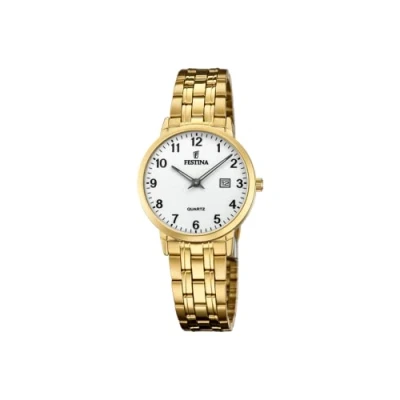 Abbildung von Festina Mineralglas Uhr, Damen, Größe: One Size, Goldfarben
