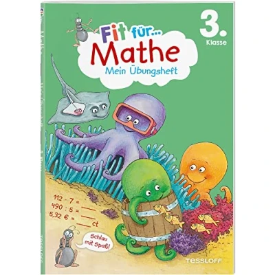 Abbildung von Fit für Mathe 3. Klasse. Mein Übungsheft / die Schule Zahlen bis 1000 Geometrie Sach und Textaufgaben Lernhilfe Mathematik in der ... (Fit Übungsheft)