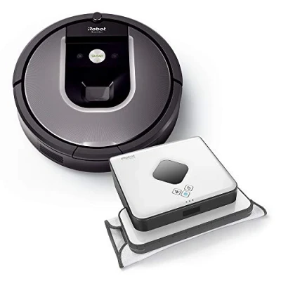 Abbildung von iRobot Roomba 960 Saugroboter Plus Braava 390T Wischroboter im Set: saugt und wischt