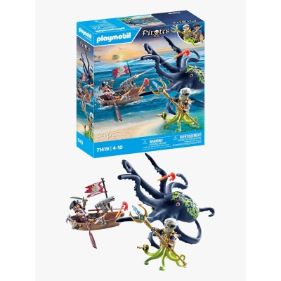Abbildung von Playmobil 71419 Pirates Baukasten Kampf gegen den Riesenoktopus