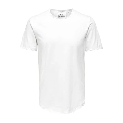 Abbildung von Herren O&amp;S Rundhals T Shirt Langes Einfarbiges Kurzarm Basic Shortsleeve aus Baumwolle ONSBENNE