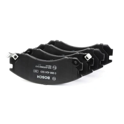 Abbildung von BOSCH 0 986 424 523 Bremsbelagsatz Low Metallic mit akustischer Verschleißwarnung Anti Quietsch Blech MITSUBISHI: Outlander 2 SUV kfzteile, mister