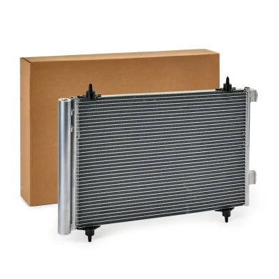 Abbildung von NISSENS 94758 Klimakondensator mit Trockner Aluminium 570 R 134a PEUGEOT: 308 I Hatchback, SW, 307 CC, CITROËN: C4 Grand Picasso, Picasso 1