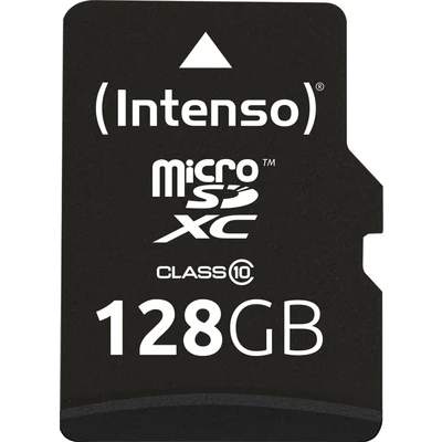 Abbildung von Intenso microSDXC 128GB Class 10 Speicherkarte inkl. SD Adapter, schwarz