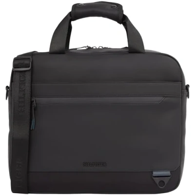Abbildung von Tommy Hilfiger Seasonal Computer BAG Notebooktasche, Herren, Größe: One Size, Black