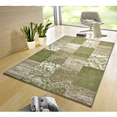 Abbildung von HANSE Home Teppich »Bloques«, rechteckig, 9 mm Höhe, Kurzflor, Weich, Mehrfarbig, Wohnzimmer, Schlafzimmer, Esszimmer
