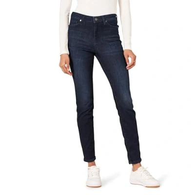 Abbildung von Amazon Essentials Damen Skinny Jeans, Halbhoch, Dunkle Waschung, 36 38 Kurz