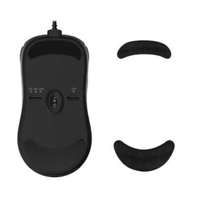 Abbildung von kwmobile Mouse Feet Sticker kompatibel mit BenQ Zowie ZA13 Ersatz Glider Mausfüße passgenau Maus Glides in Schwarz