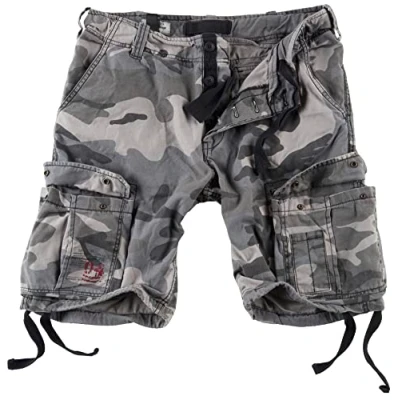 Abbildung von Surplus Raw Vintage Airborne Herren Cargo Shorts, nightcamo, 5XL