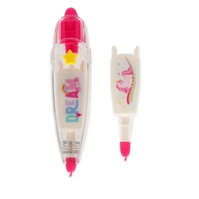 Abbildung von Legami Decoration Tape Pen, Natro Decorativo Tema Unicorn, perfetto per decorare Diari, Biglietti di Auguri, Notebooks, Lunghezza 4m + 1 ricarica inclusa