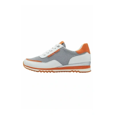 Abbildung von MARCO TOZZI Damen Sneaker flach mit Schnürsenkeln Vegan, Weiß (White Comb), 40 EU