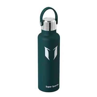 Abbildung von Super Sparrow Trinkflasche Edelstahl 18/10 Ultraleicht Thermobecher 500ml Standardmund Flex Deckel BPA Frei Thermoskanne, Thermosflasche für Sport, Travel, Schule, Outdoor