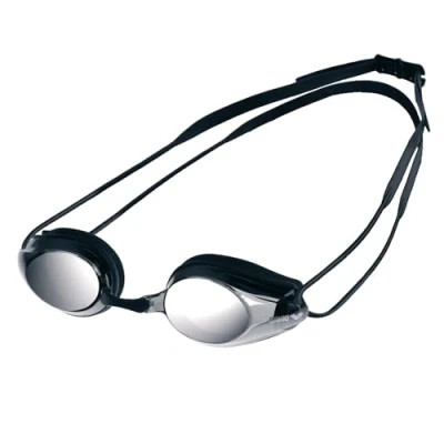 Abbildung von Arena Tracks Mirror Schwimmbrille, Größe: One Size, black smoke silver