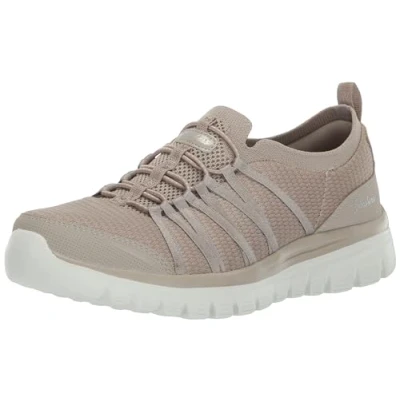 Abbildung von Skechers Damen Graceful Soft Soul Sneaker, Taupe, 41 EU