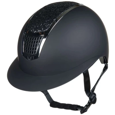 Abbildung von HKM Reithelm Glamour Shield Schwarz/Silber 59 61cm