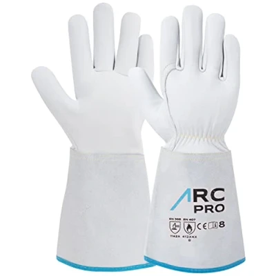 Abbildung von ACE ARC Pro Schweißer Arbeits Handschuh Schutz Handschuhe aus Leder zum Schweißen EN 388/12477 10/XL (1er Pack)