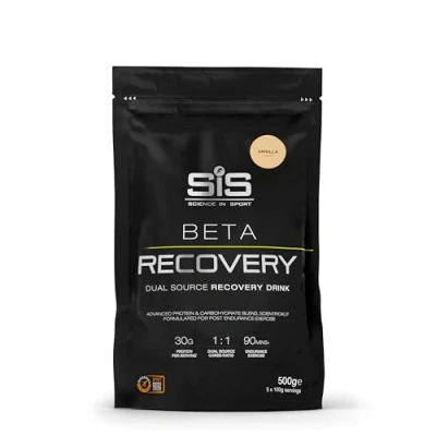 Abbildung von Science in Sport BETA Recovery Pulver 500 g Vanille Regenerations Sportgetränke mit Kohlenhydraten und Proteinen im 2:1 Verhältnis, Getränkepulver zur Trainingsunterstützung