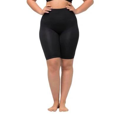 Abbildung von Ulla Popken Damen Miederhose, Knielang Hose, Schwarz (Schwarz 10), 62 64