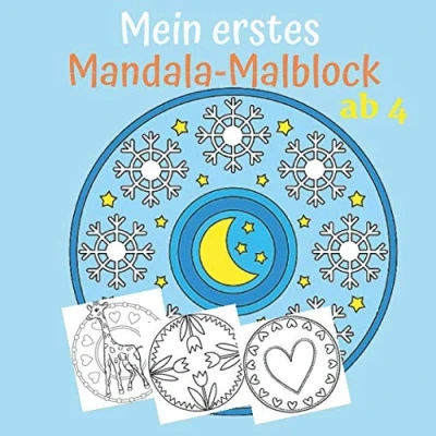 Abbildung von Mein erstes Mandala Malblock ab 4: Mandalas für Kinder 4 Jahren, Wunderschöne Malen und Entspannen.
